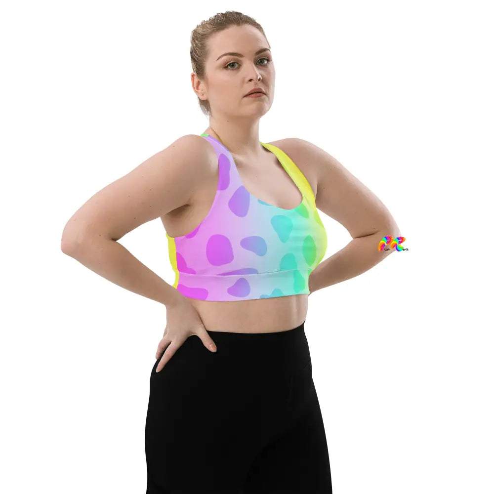 Pastel Pride Long Line Sports Bra