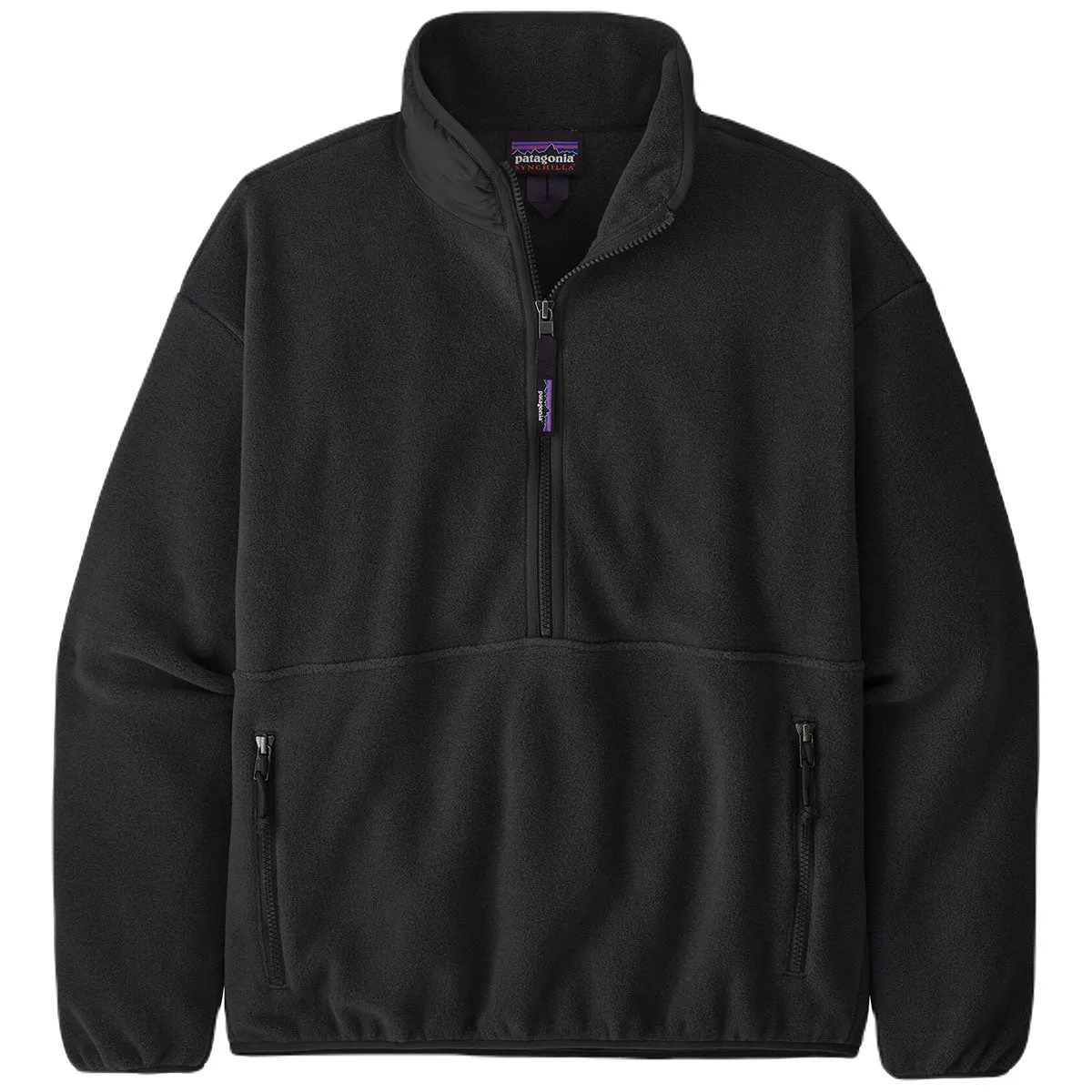 Patagonia Women's Black Synchilla Fleece Marsupial