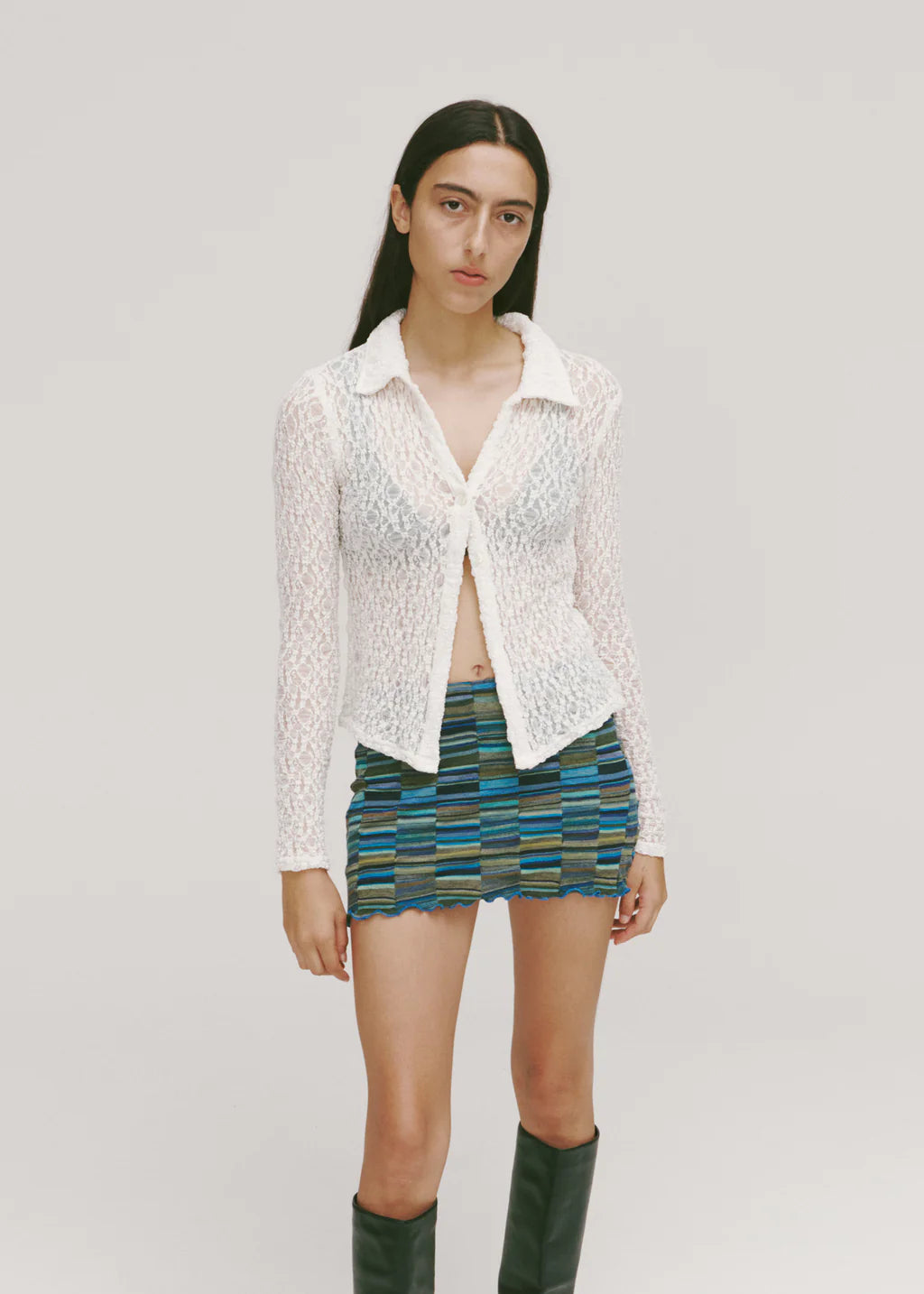 Permanent Vacation Impression Lace Cardigan