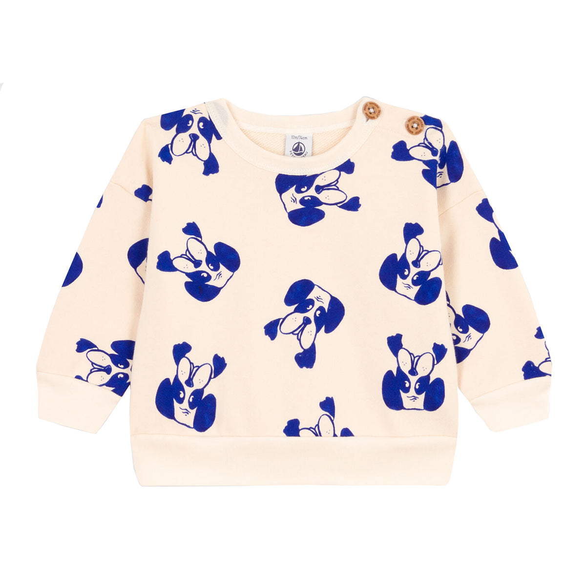 Petit Bateau Fleece Sweatshirt - Dogs