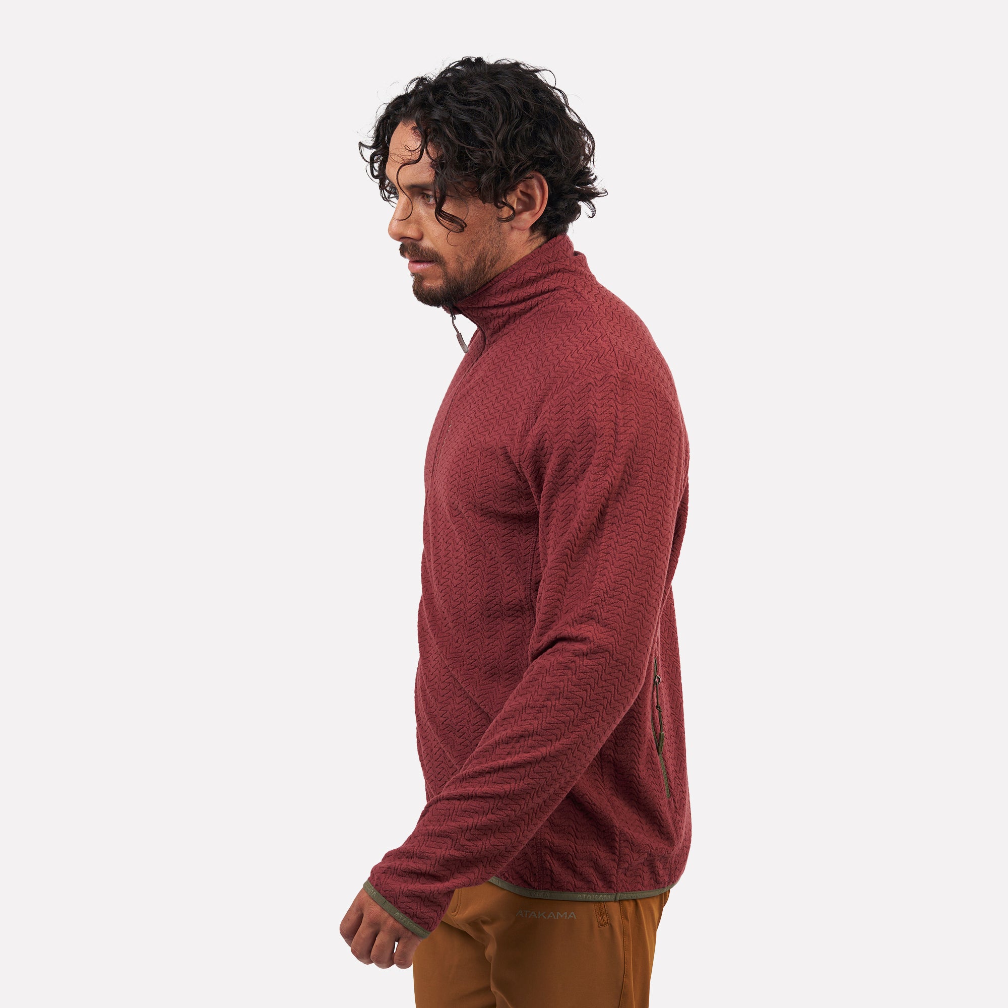 Polar fleece ultraligero 1/4-Zip hombre Volca