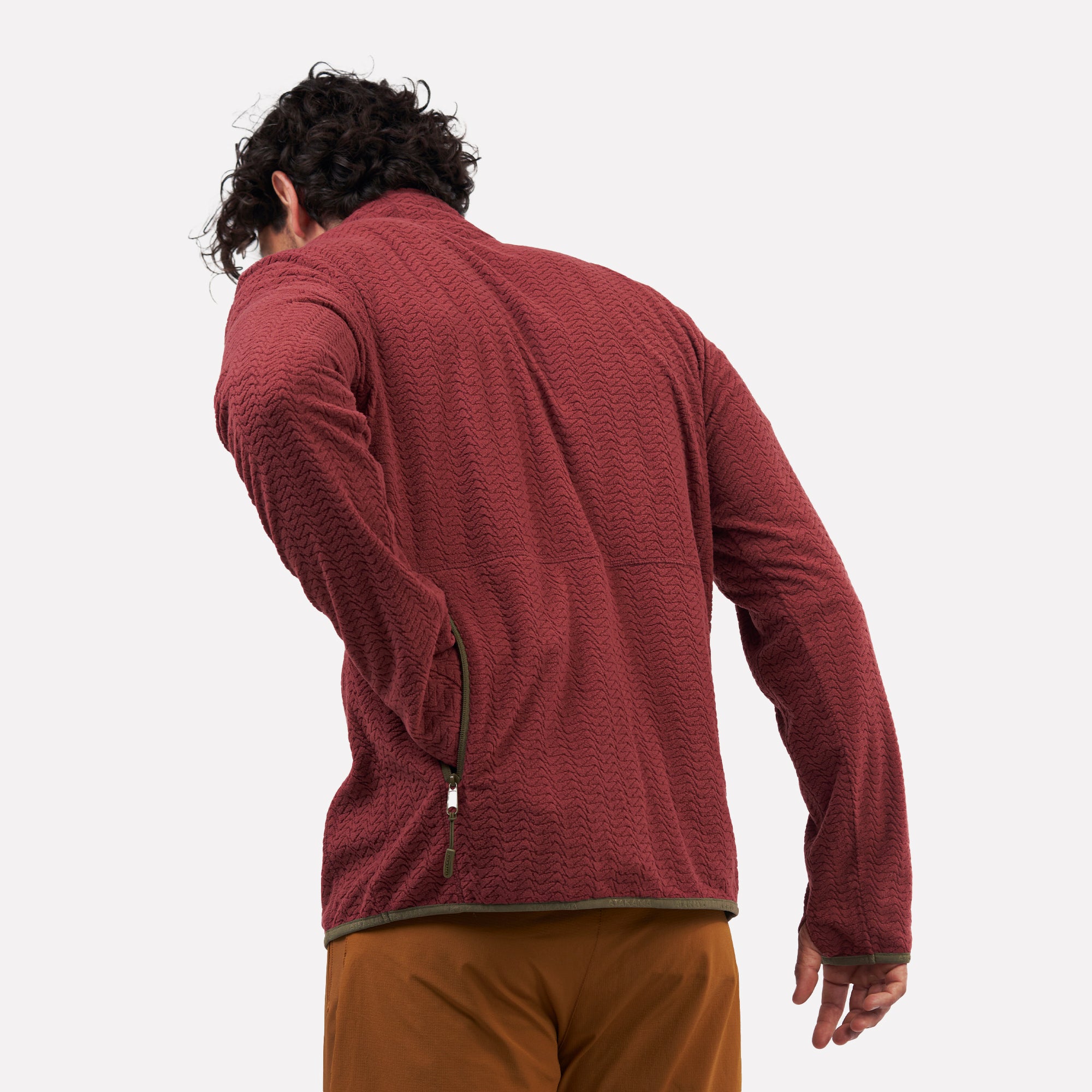 Polar fleece ultraligero 1/4-Zip hombre Volca