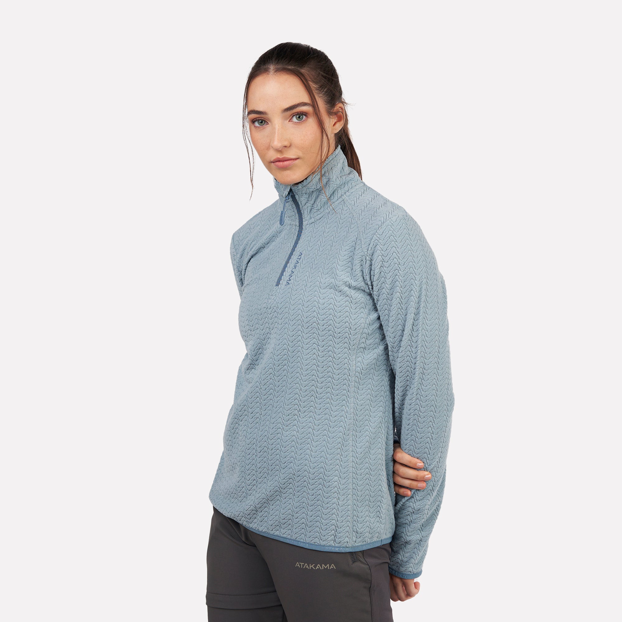 Polar fleece ultraligero 1/4-Zip mujer Volca