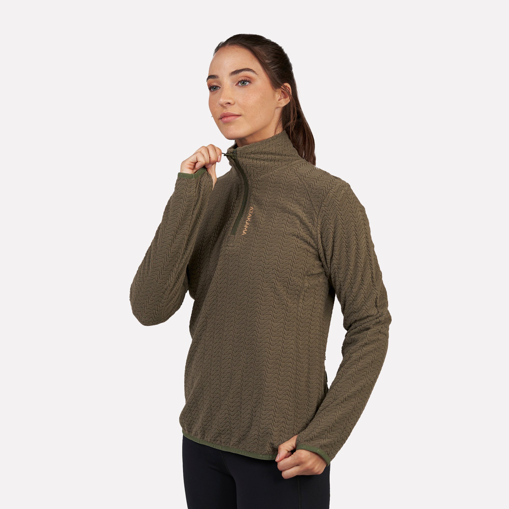 Polar fleece ultraligero 1/4-Zip mujer Volca