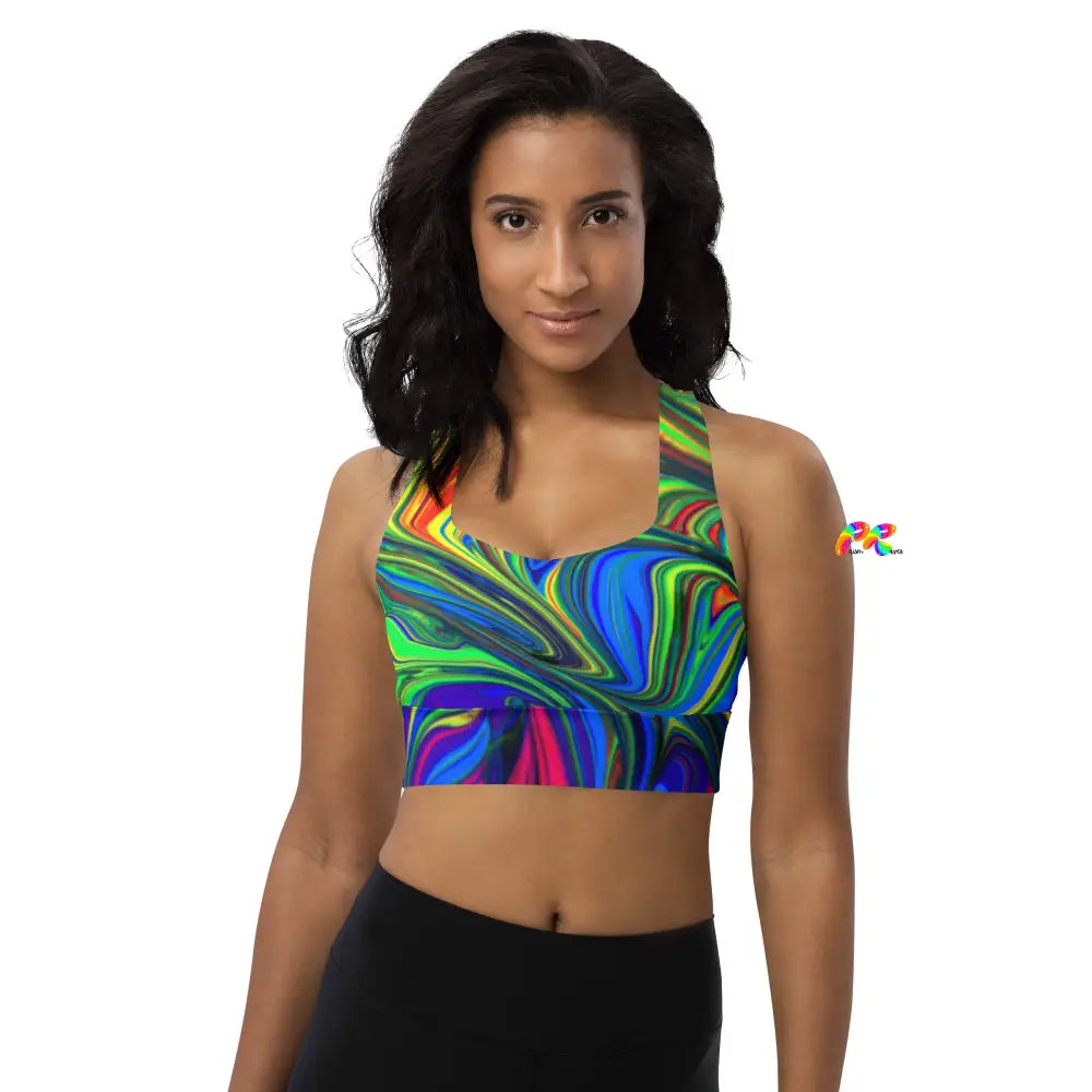 Pride Paint Longline Sports Bra