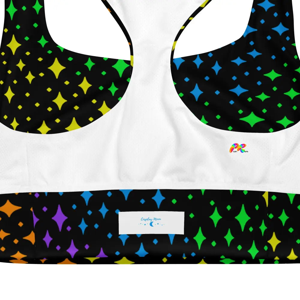 Pride Stars Longline Sports Bra