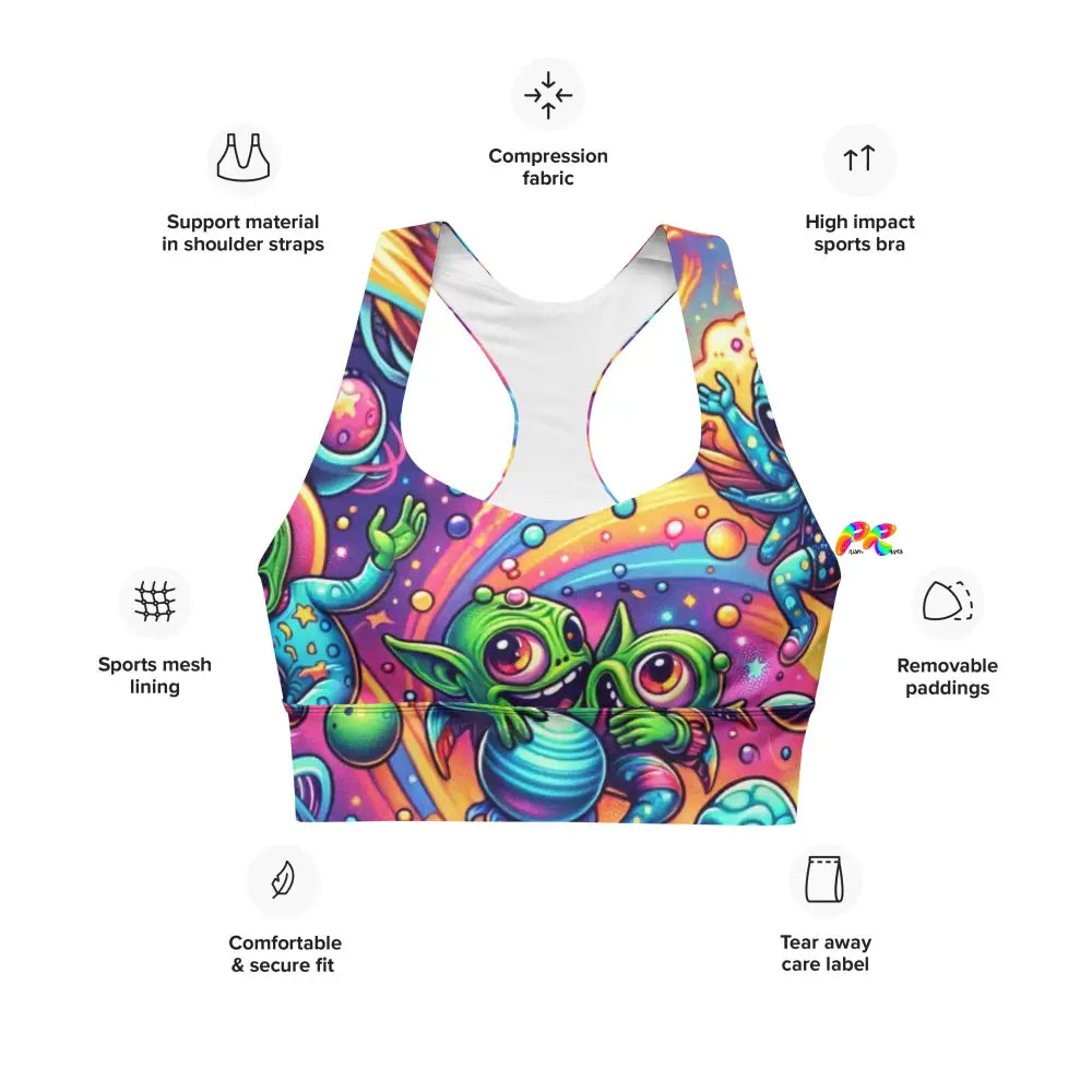 Rave Adventure Longline Sports Bra