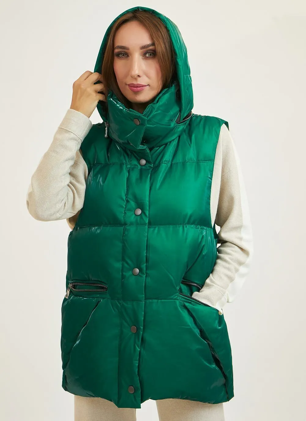 Re-Stock November 16. Premium Glaze Down Fill Vest