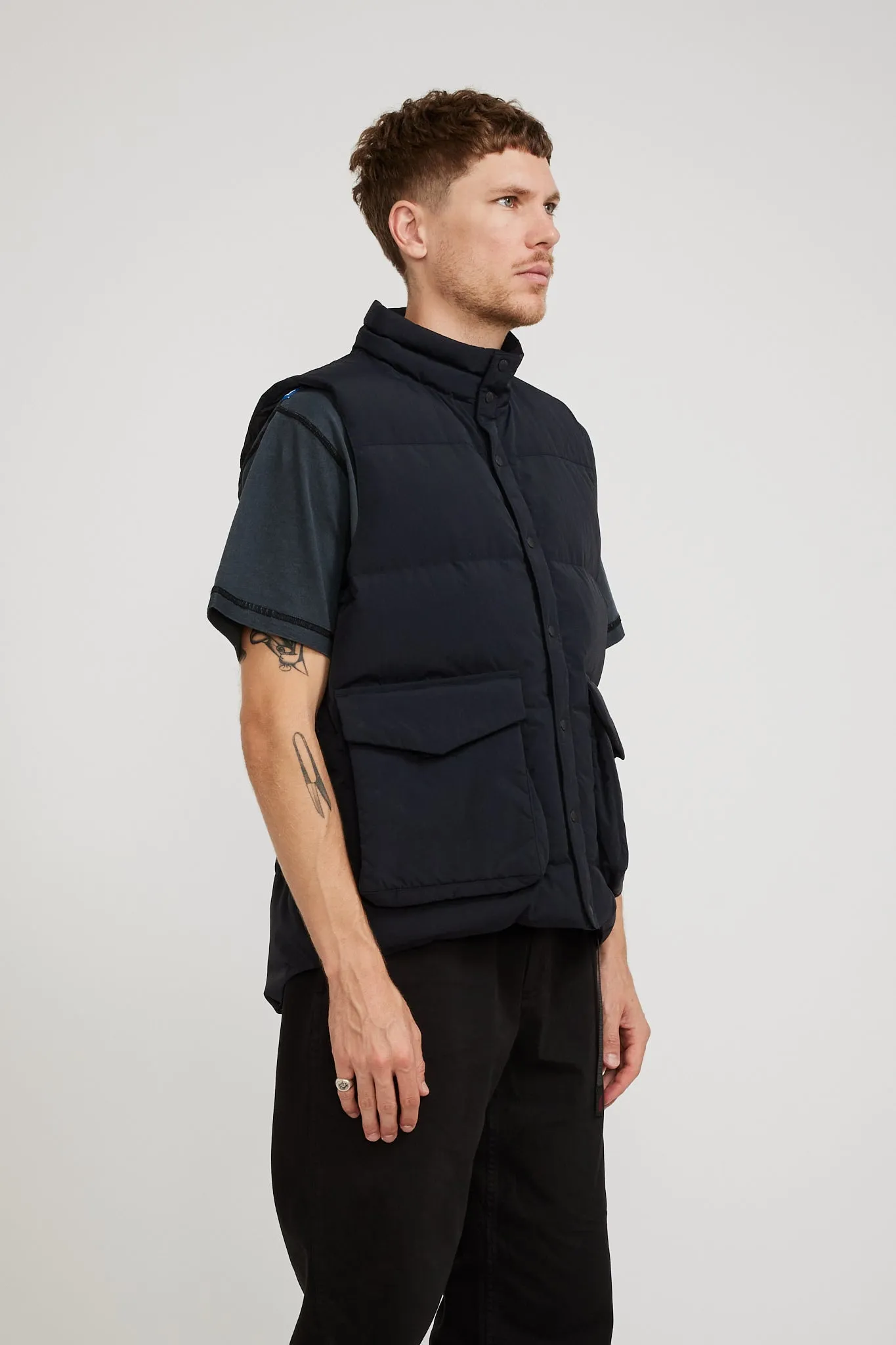 Recycled Down Vest Black