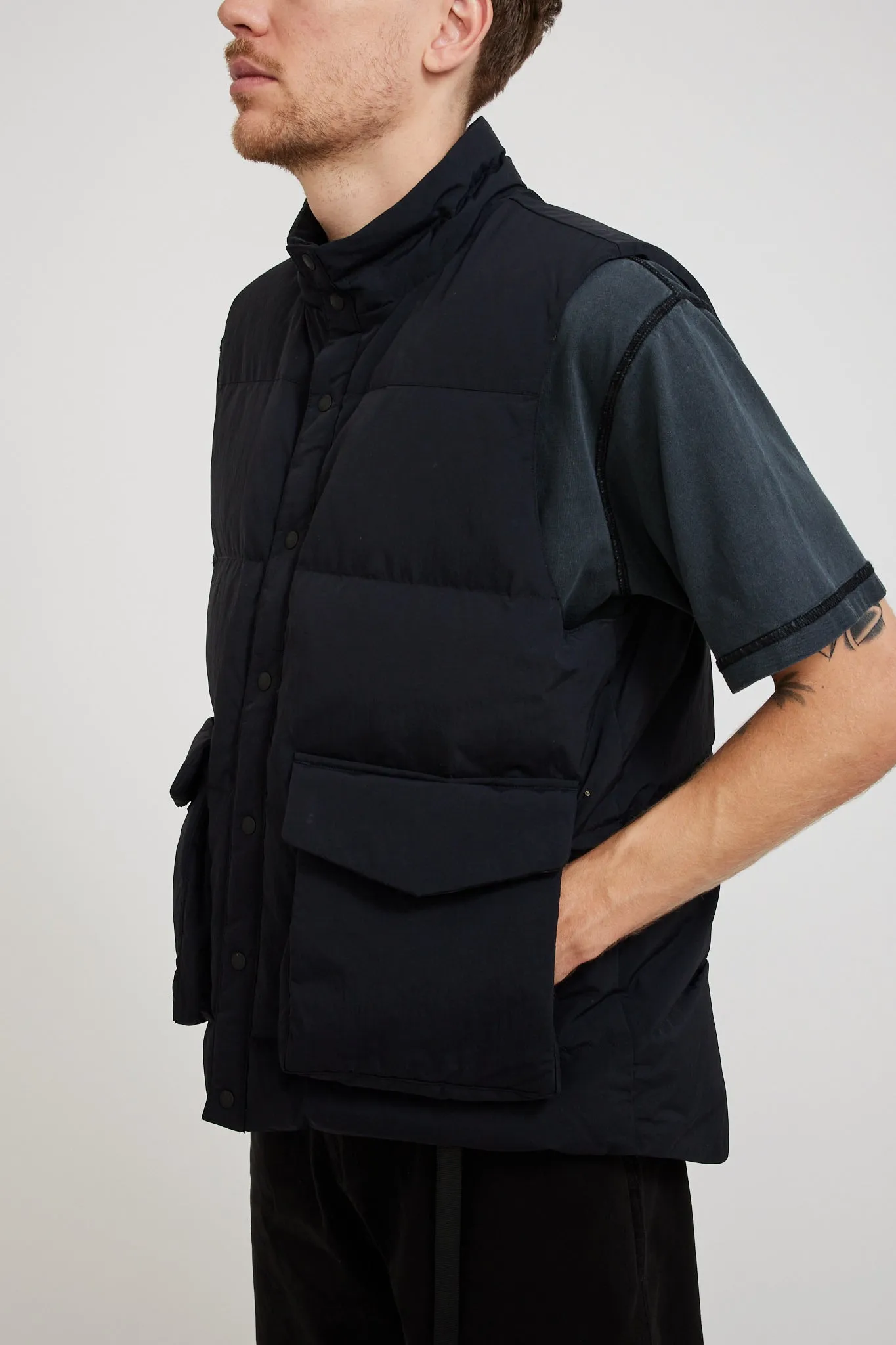 Recycled Down Vest Black