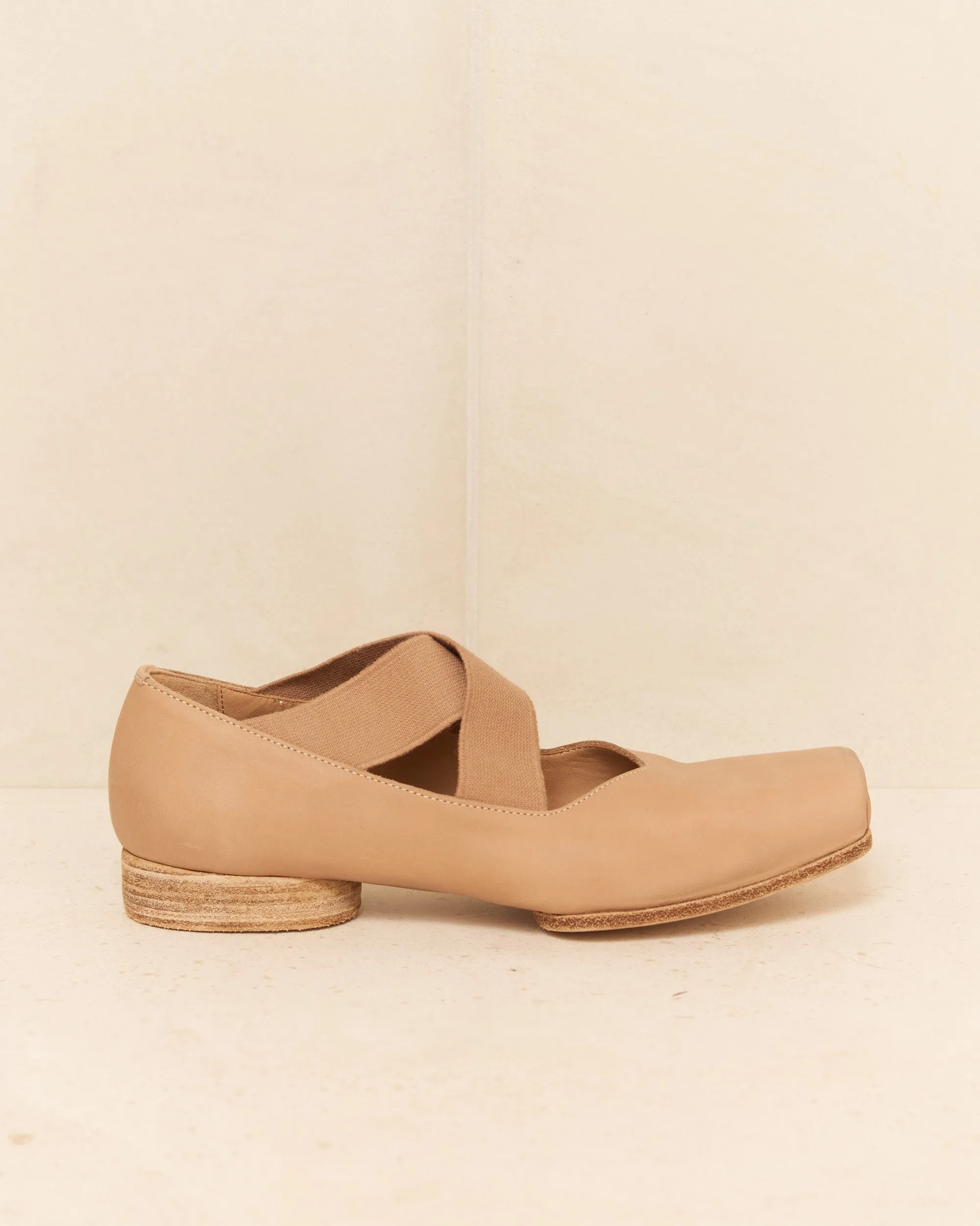 Rose Leather Ballet Shoes