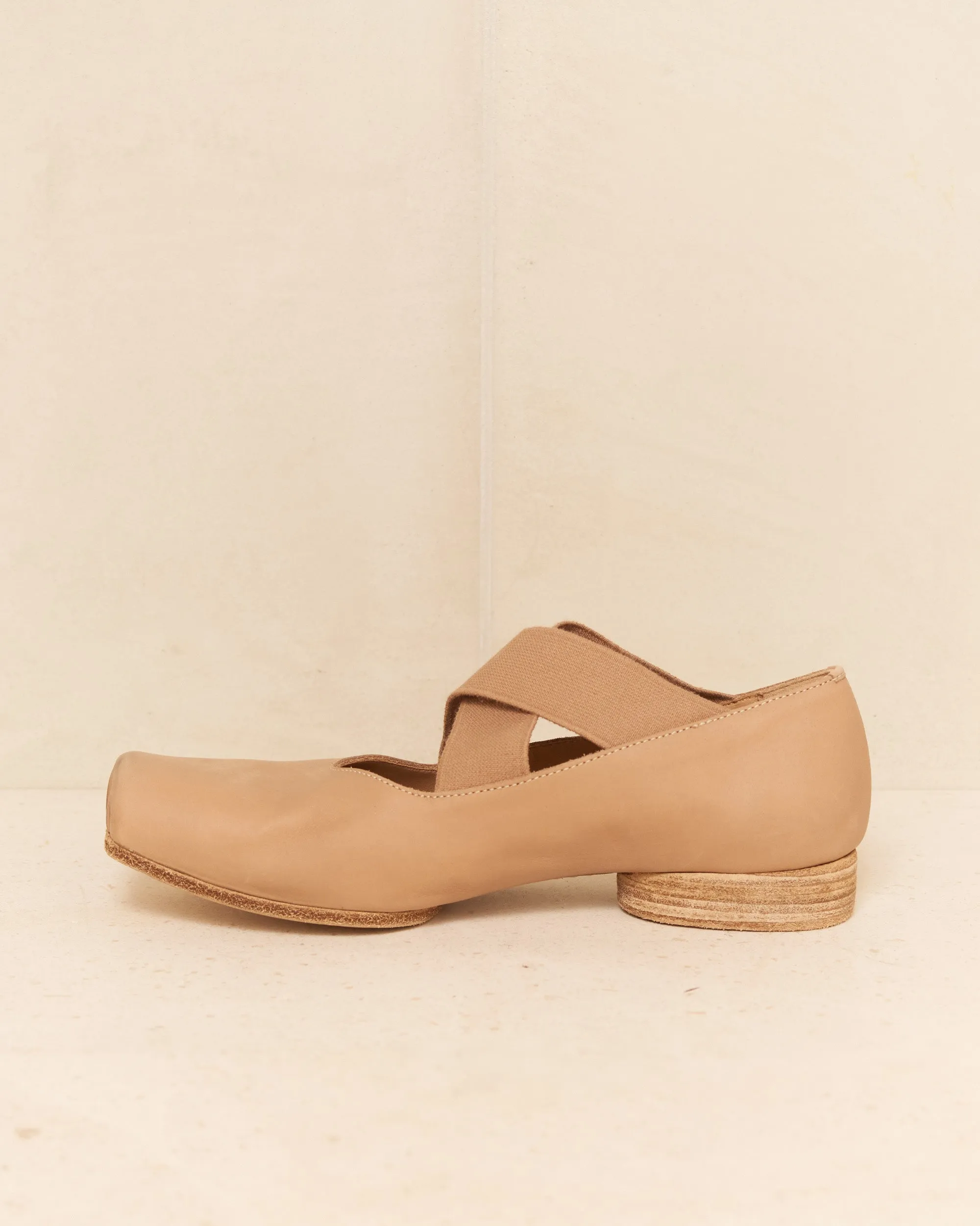 Rose Leather Ballet Shoes