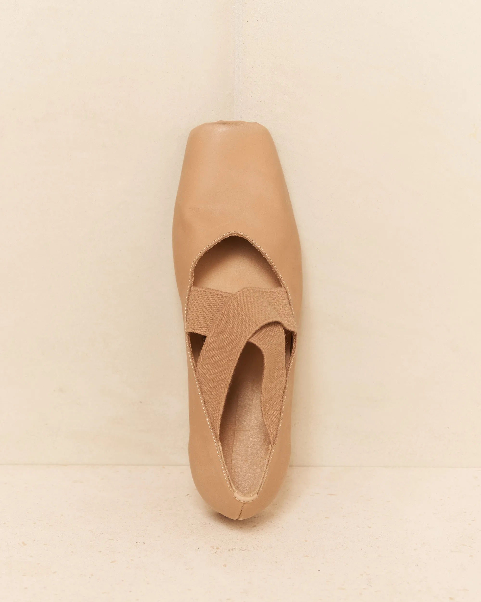 Rose Leather Ballet Shoes