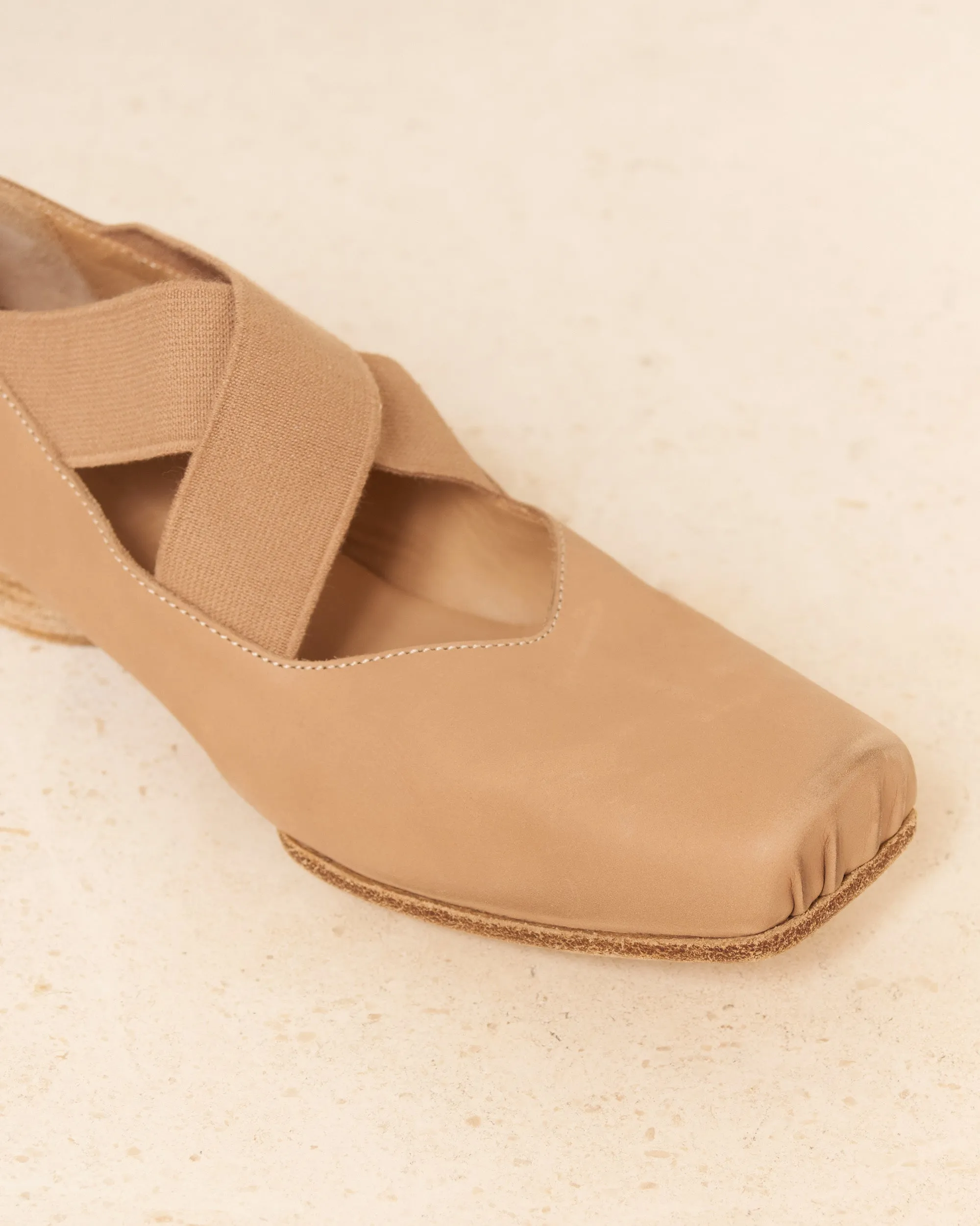 Rose Leather Ballet Shoes