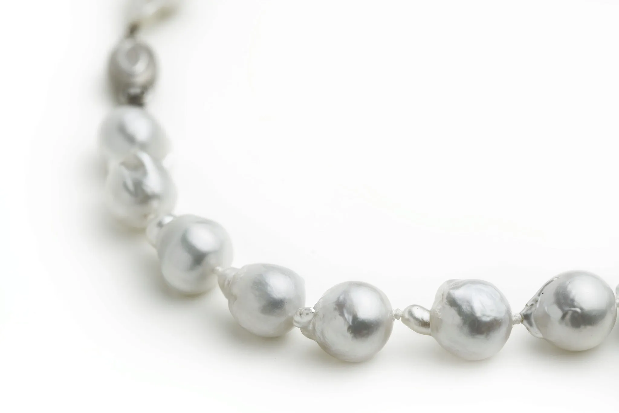 Salt Water Baroque Australian Natural Pearl Necklace. Jacinta