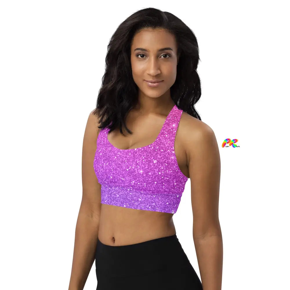 Sparkle Longline Sports Bra