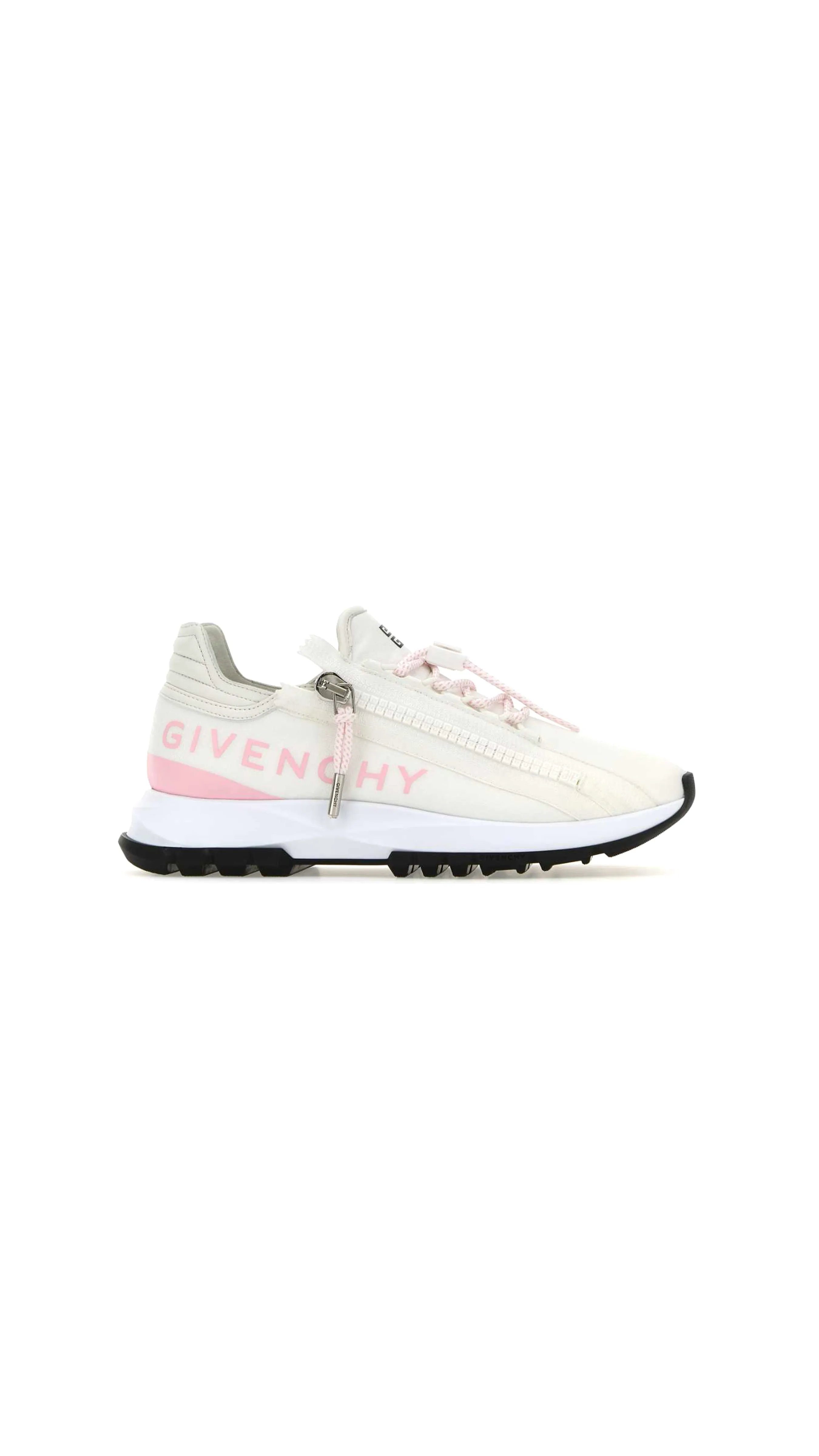 Spectre Runner Sneakers In Synthetic Fiber with Zip - White/Pink