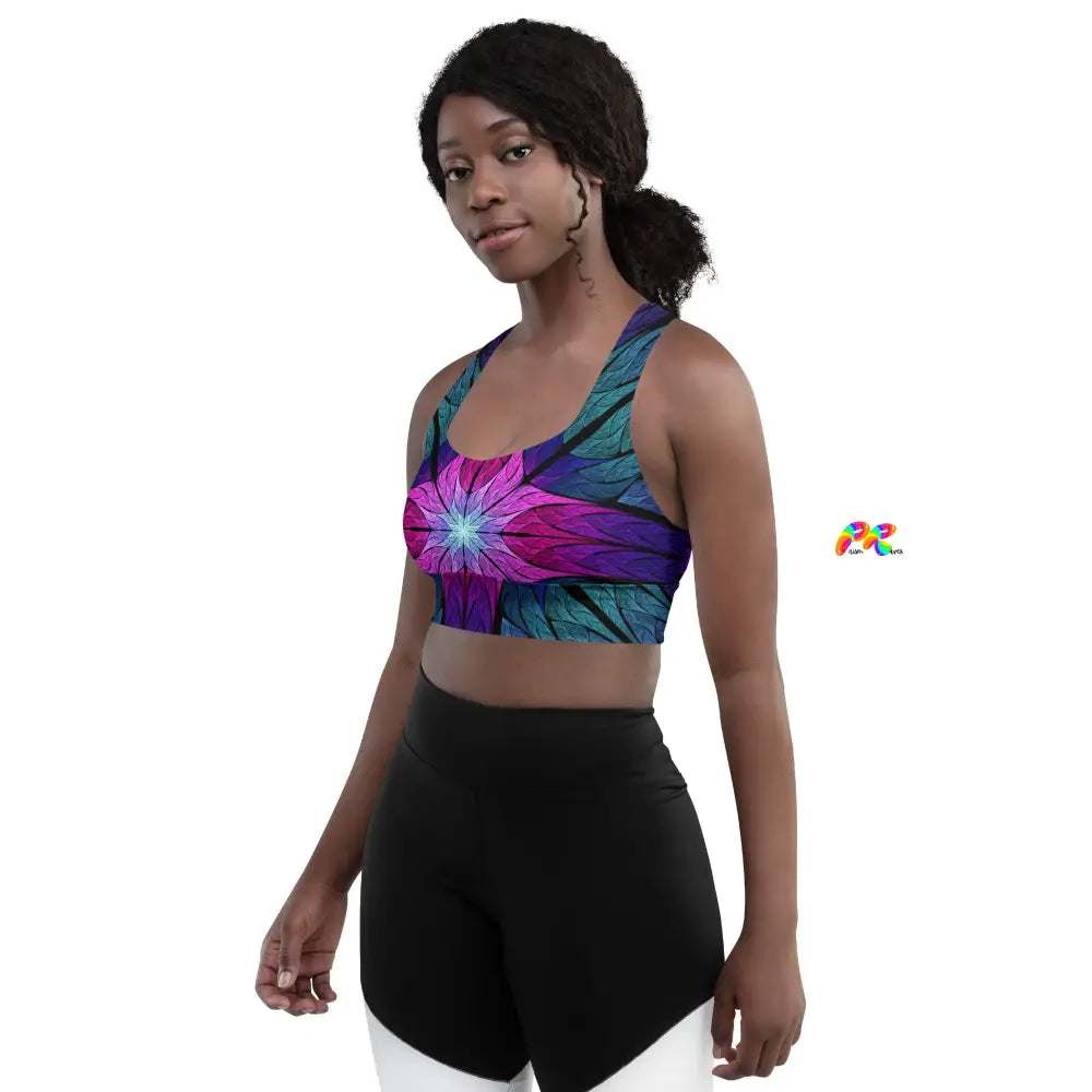 Stained Glass Festival Sports Bra