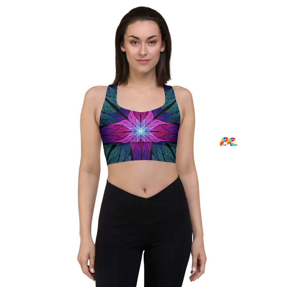 Stained Glass Festival Sports Bra