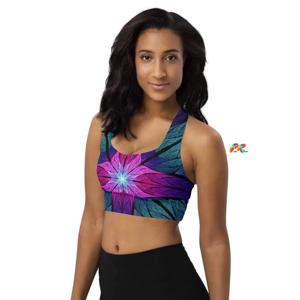 Stained Glass Festival Sports Bra