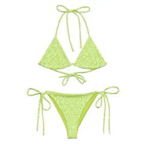 STRING BIKINI SET ECO -GARDEN PARTY LIME