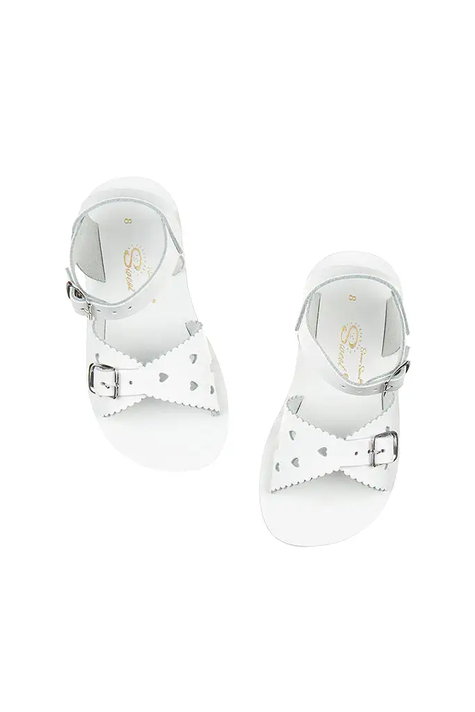 Sweetheart Sandals - White