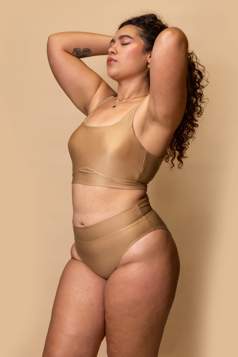 Tatiana Activewear Adeline Top - Beige