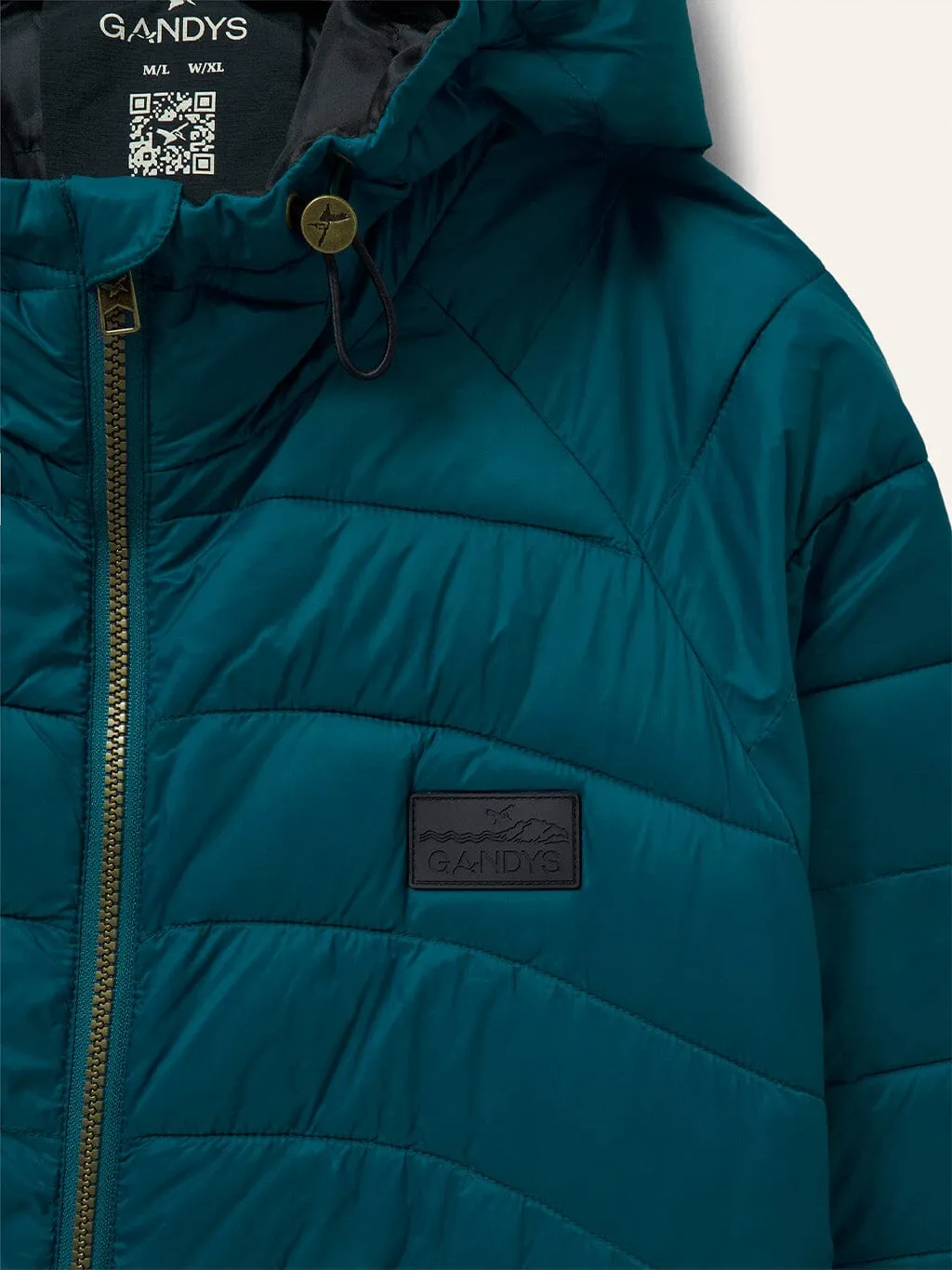 Teal Raknes Water-Resistant Insulated Jacket