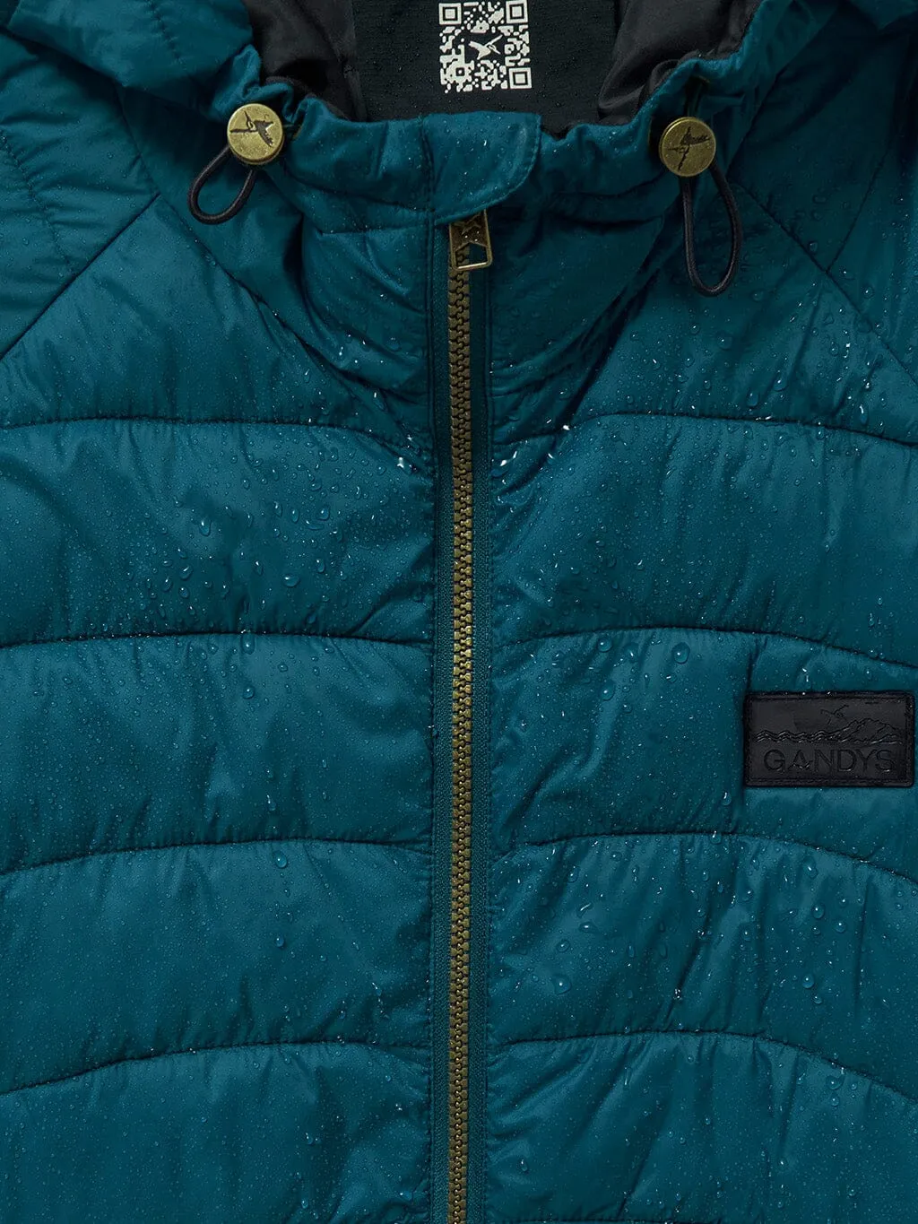 Teal Raknes Water-Resistant Insulated Jacket