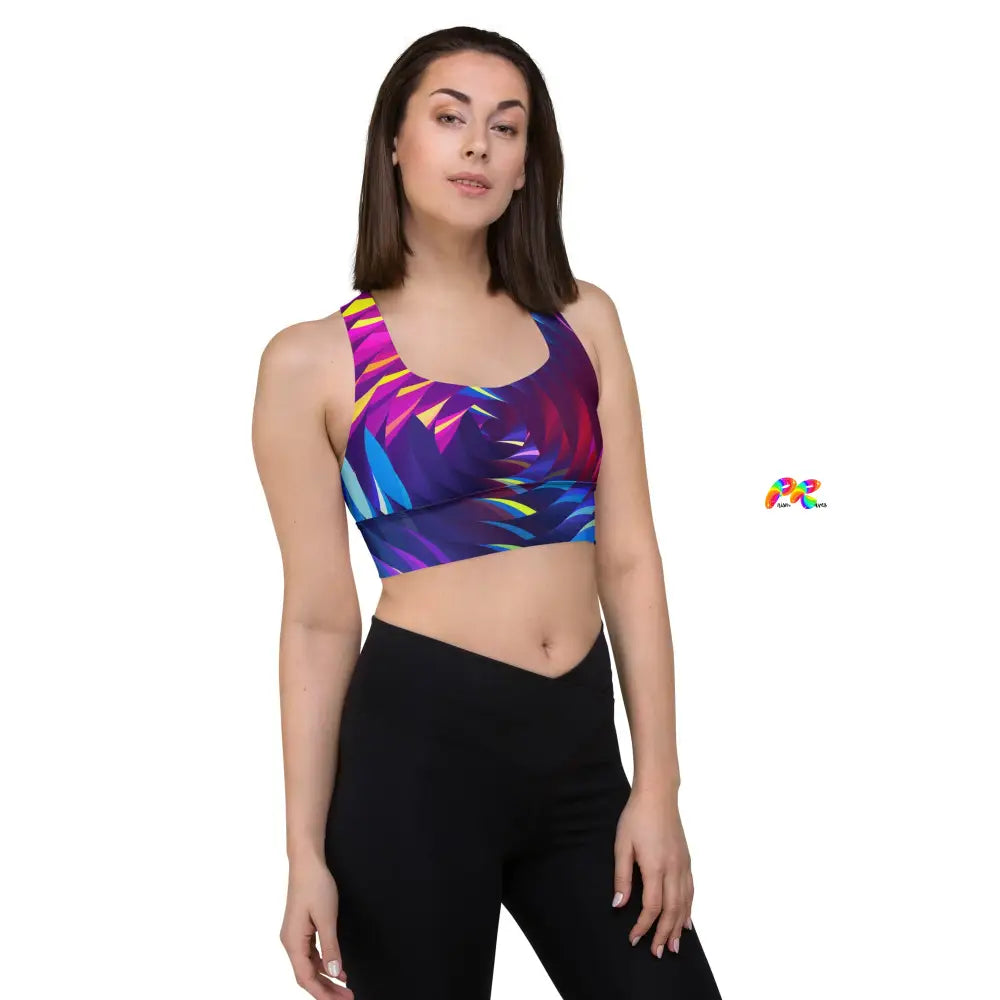 Techno Spectrum Longline Sports Bra