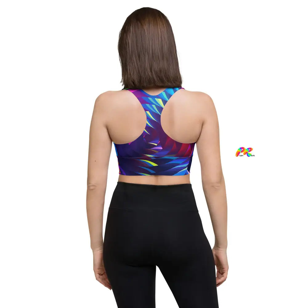 Techno Spectrum Longline Sports Bra