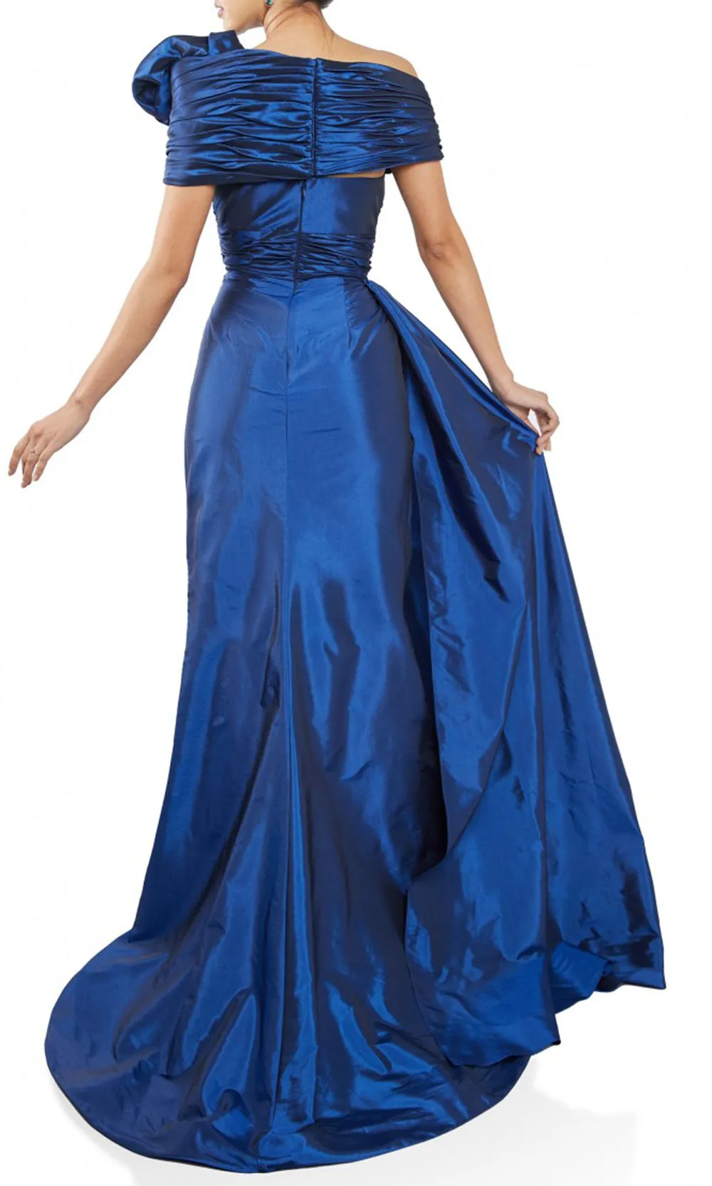 Terani Couture 242M3371 - Off-Shoulder Ruched Evening Gown