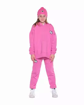 TGC Happy is Beautiful Bubblegum Pink Fleece Hood