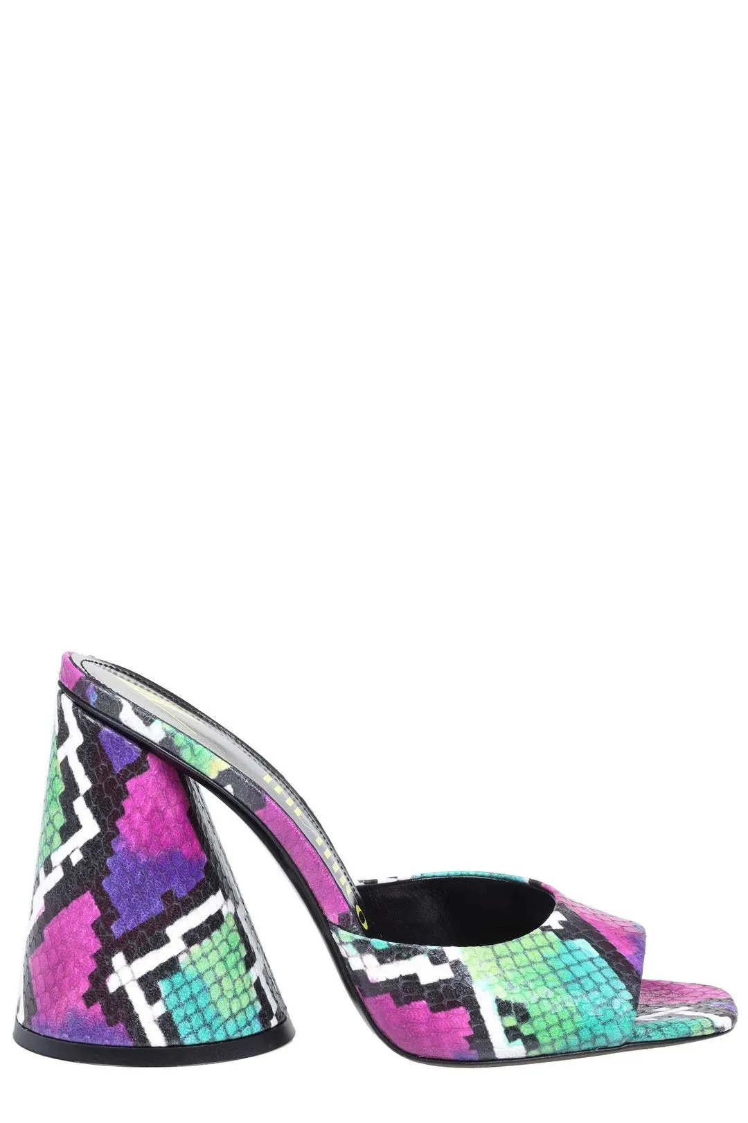 The Attico Devon Printed Heeled Mules