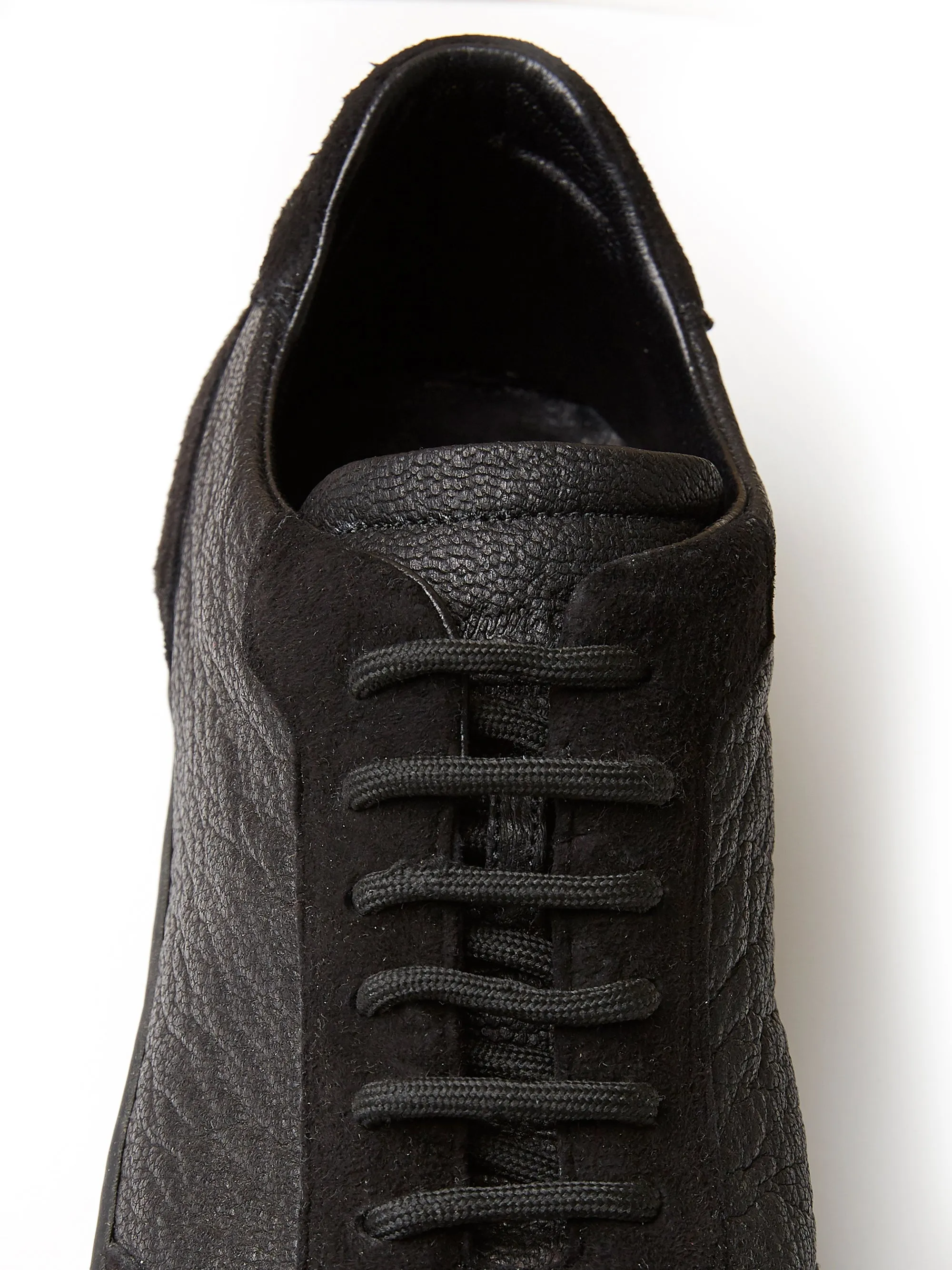 The Raf Sneaker in Black Leather and Suede