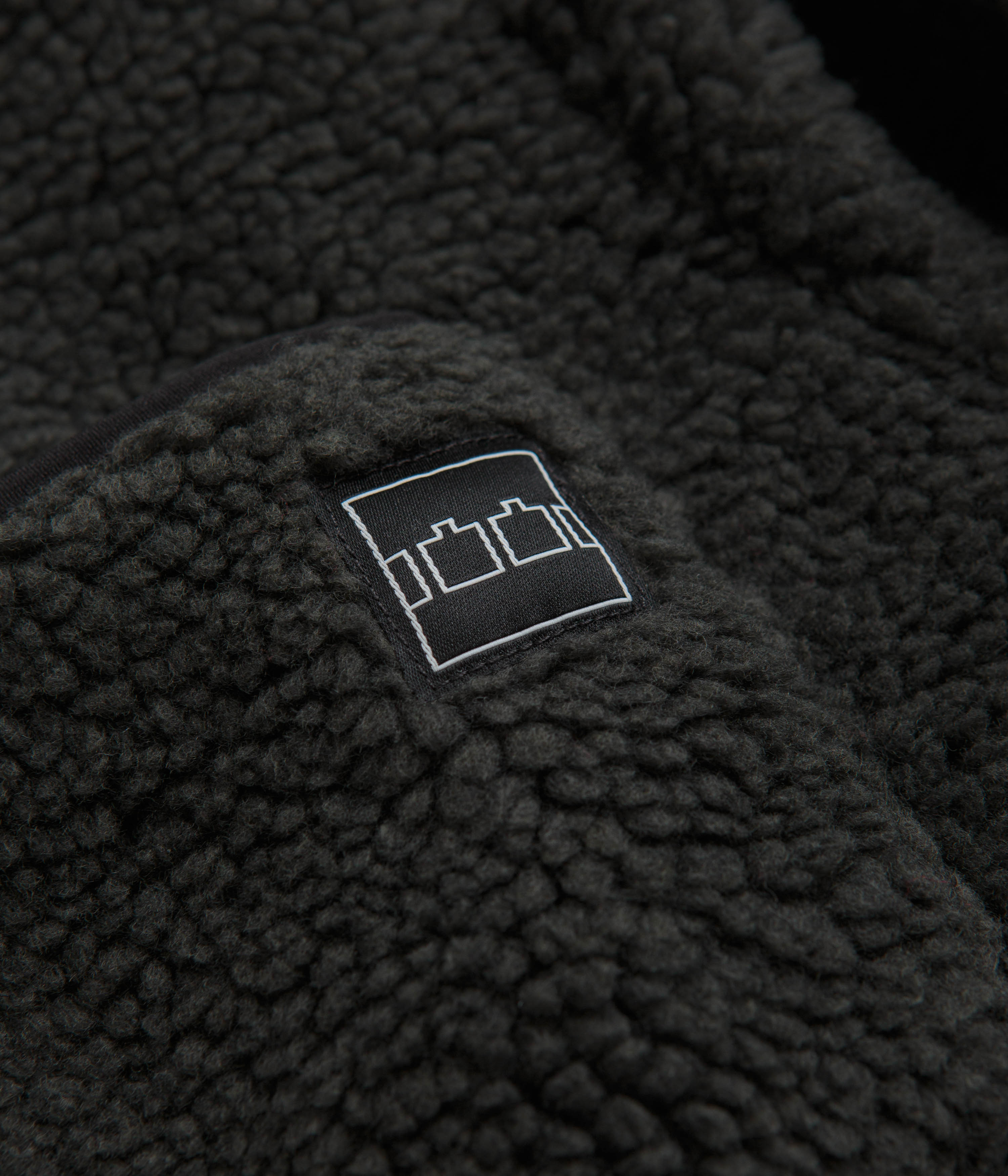 The Trilogy Tapes Zip Fleece - Charcoal / Black