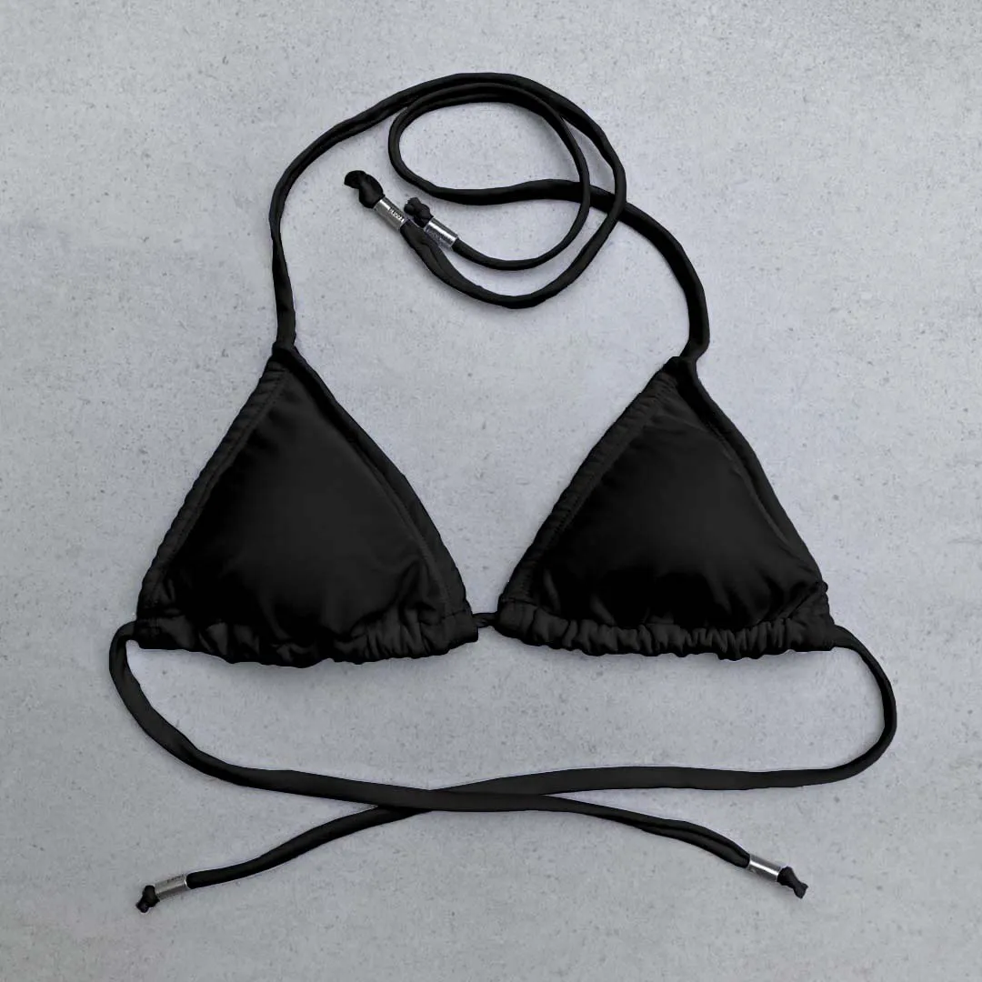 Triangle Bikini Top - BLACK BERRY