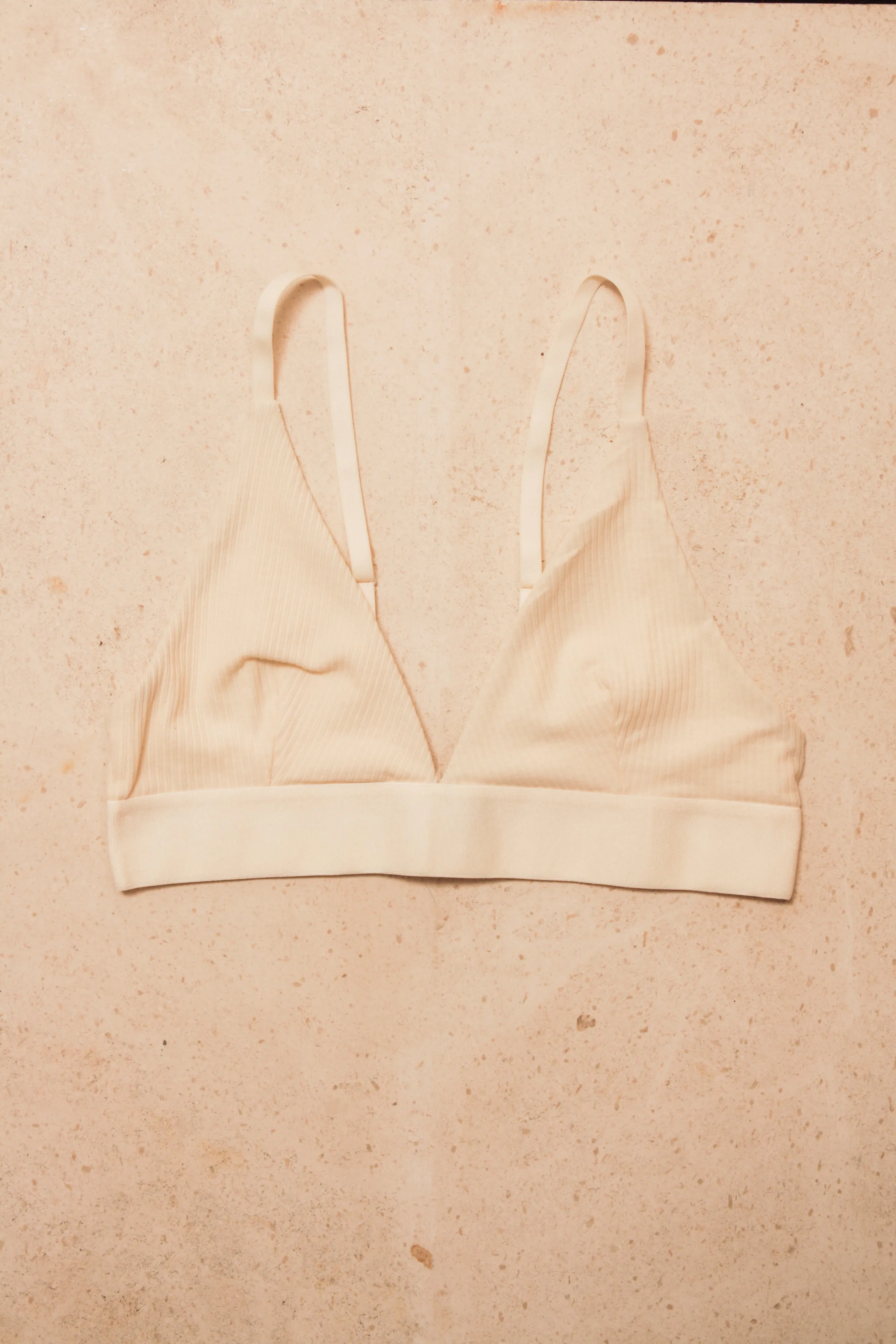 Triangle Bra Cotton Rib