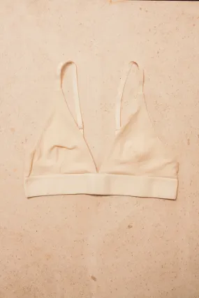 Triangle Bra Cotton Rib