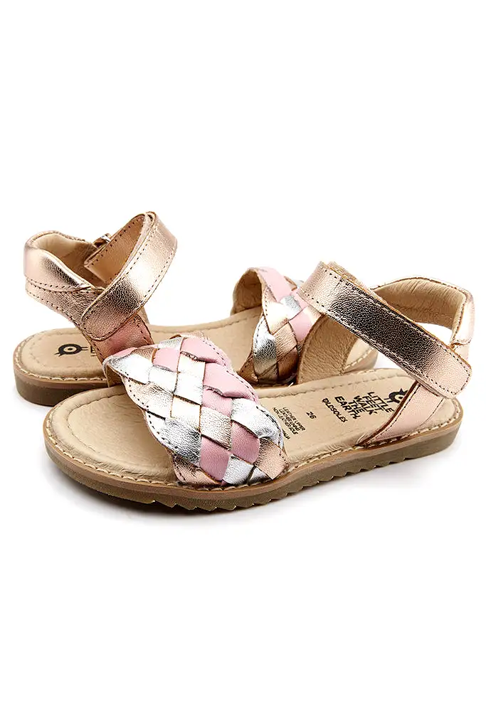 Tripelie Sandals - Copper / Silver / Pearlised Pink