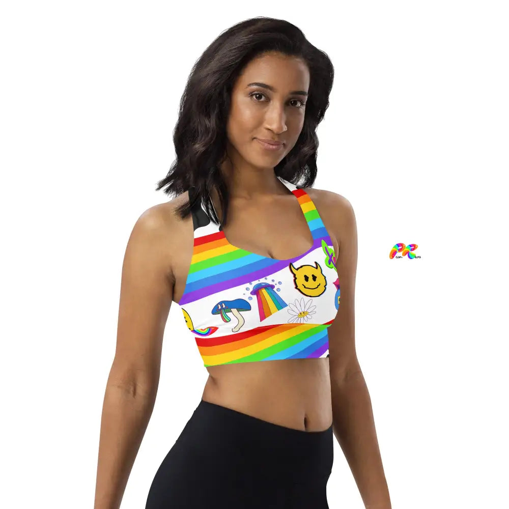 Trippy Rave Sports Bra