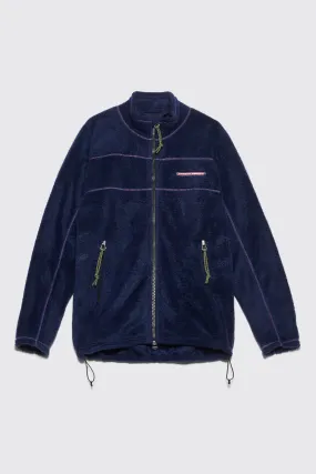 TRÈS BIEN Teddy Fleece Jacket Navy