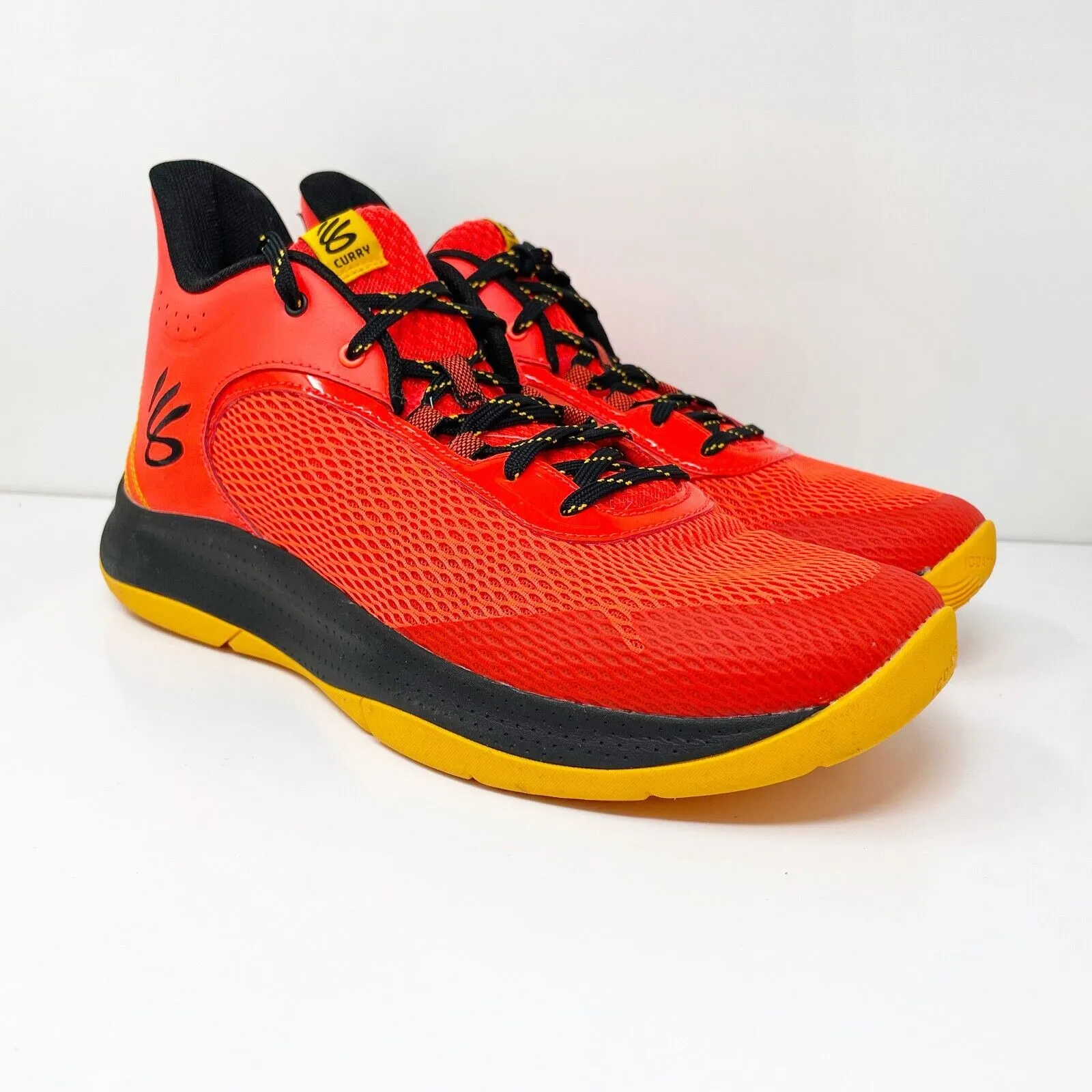 Under Armour Unisex Curry 3Z6 Orange Basketball Shoes Sneakers Size M 12 W 13.5