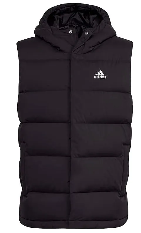 vest adidas Performance Helionic Hooded Down - Black - men´s