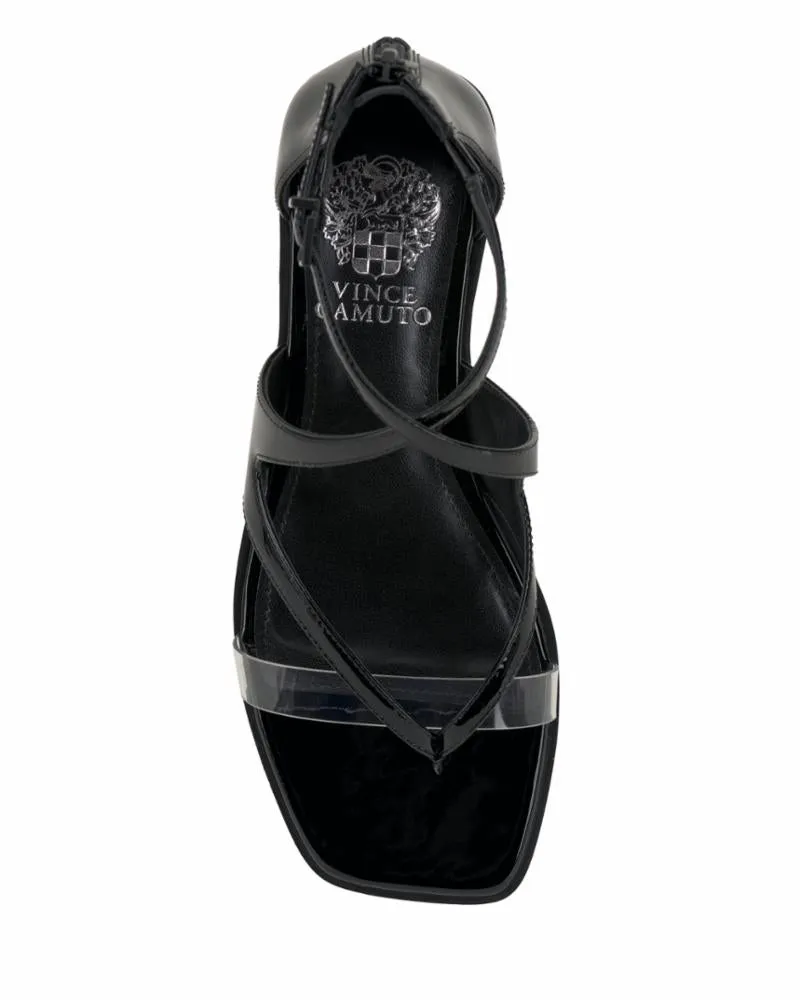 Vince Camuto LOMEEANA BLACK CLEAR/SFT PAT PVC