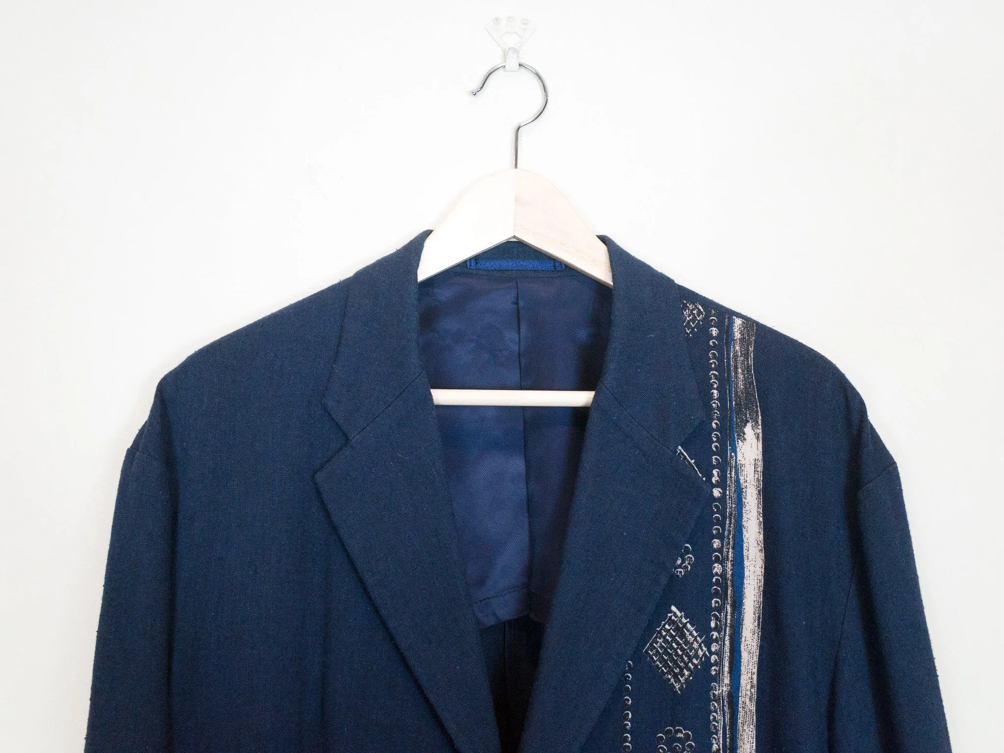 Yohji Yamamoto Y's For Men SS97 Trompe L'oeil Printed Blazer