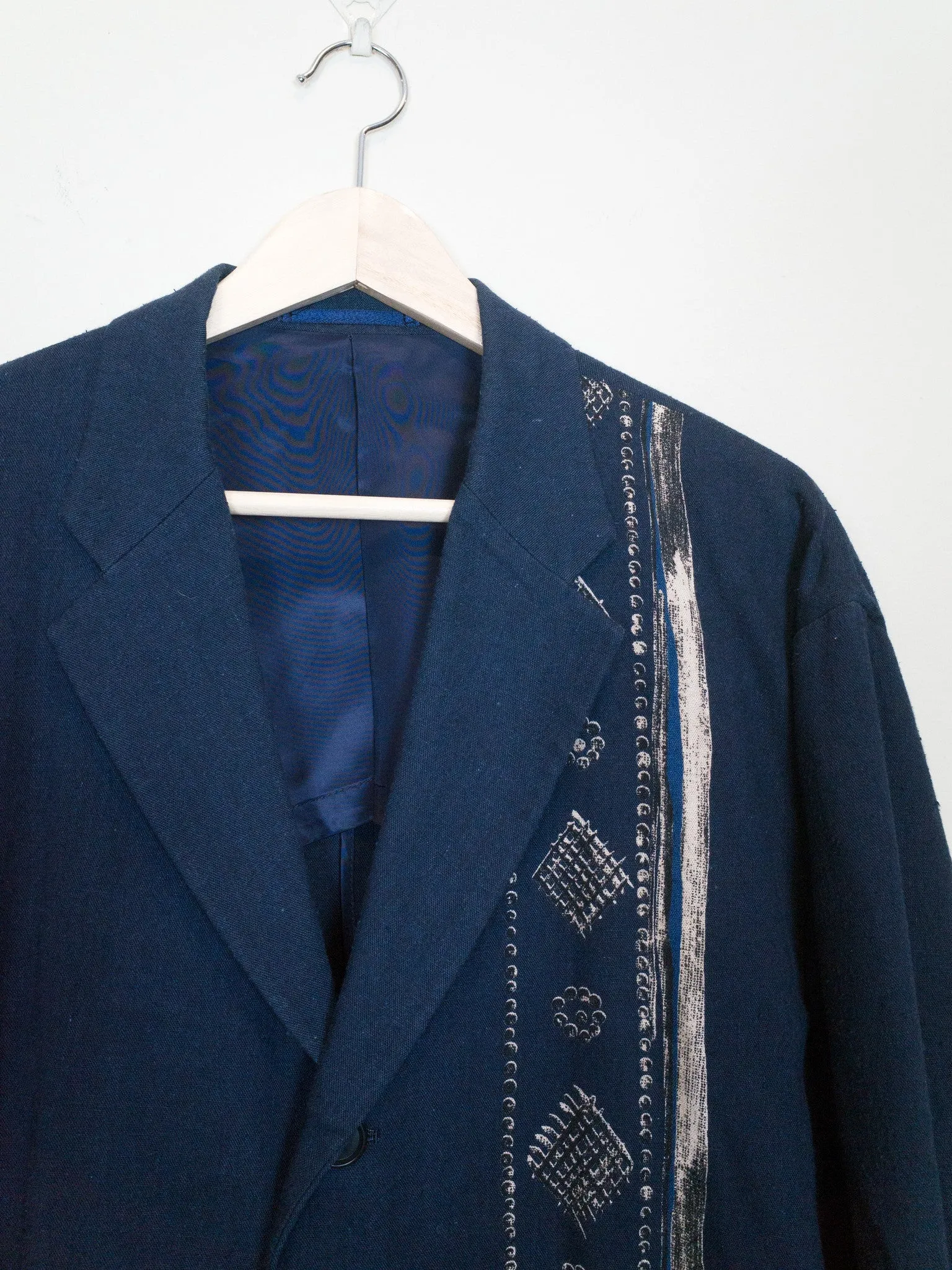 Yohji Yamamoto Y's For Men SS97 Trompe L'oeil Printed Blazer