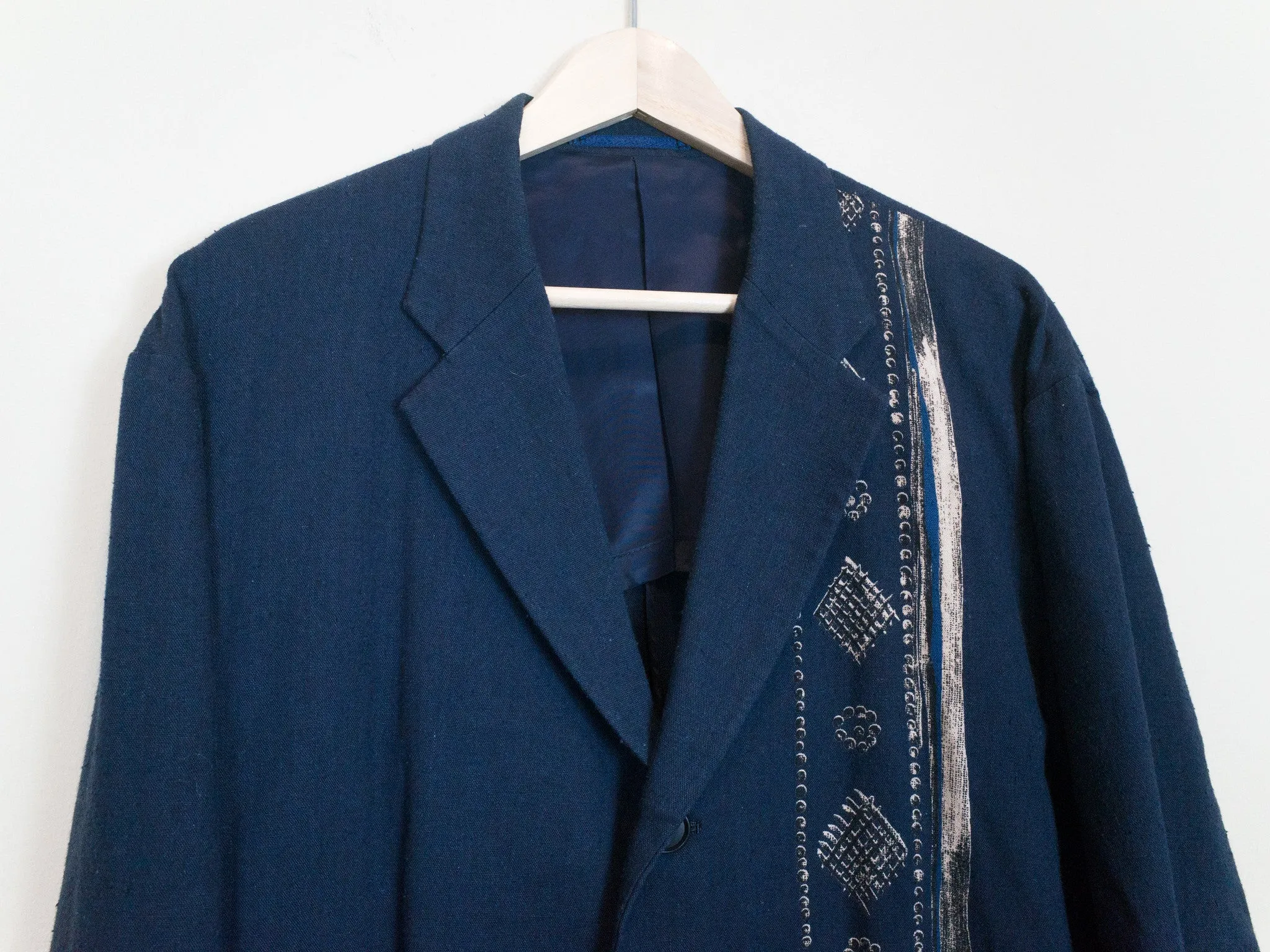 Yohji Yamamoto Y's For Men SS97 Trompe L'oeil Printed Blazer